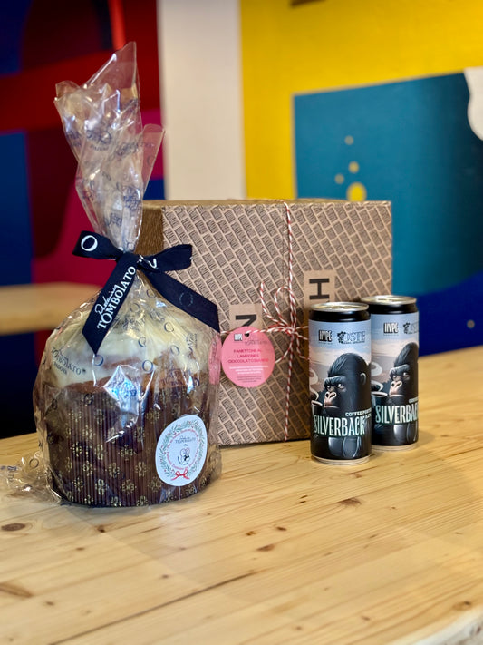 Panettone lampone e cioccolato bianco + Silverback